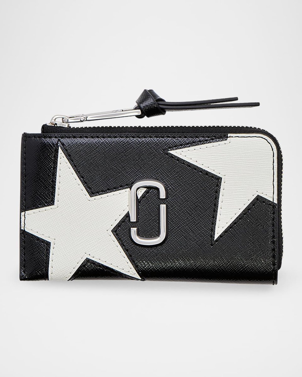 The Top Zip Multi Star Leather Wallet